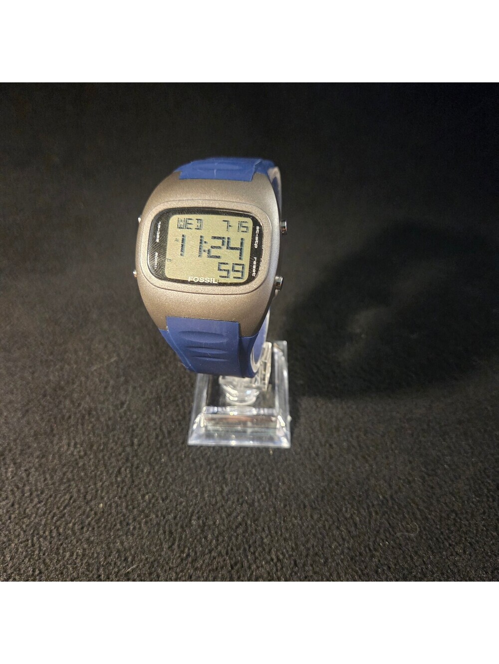 Fossil Digital Watch – Blue Band Retro Sport Style Men’s Watch